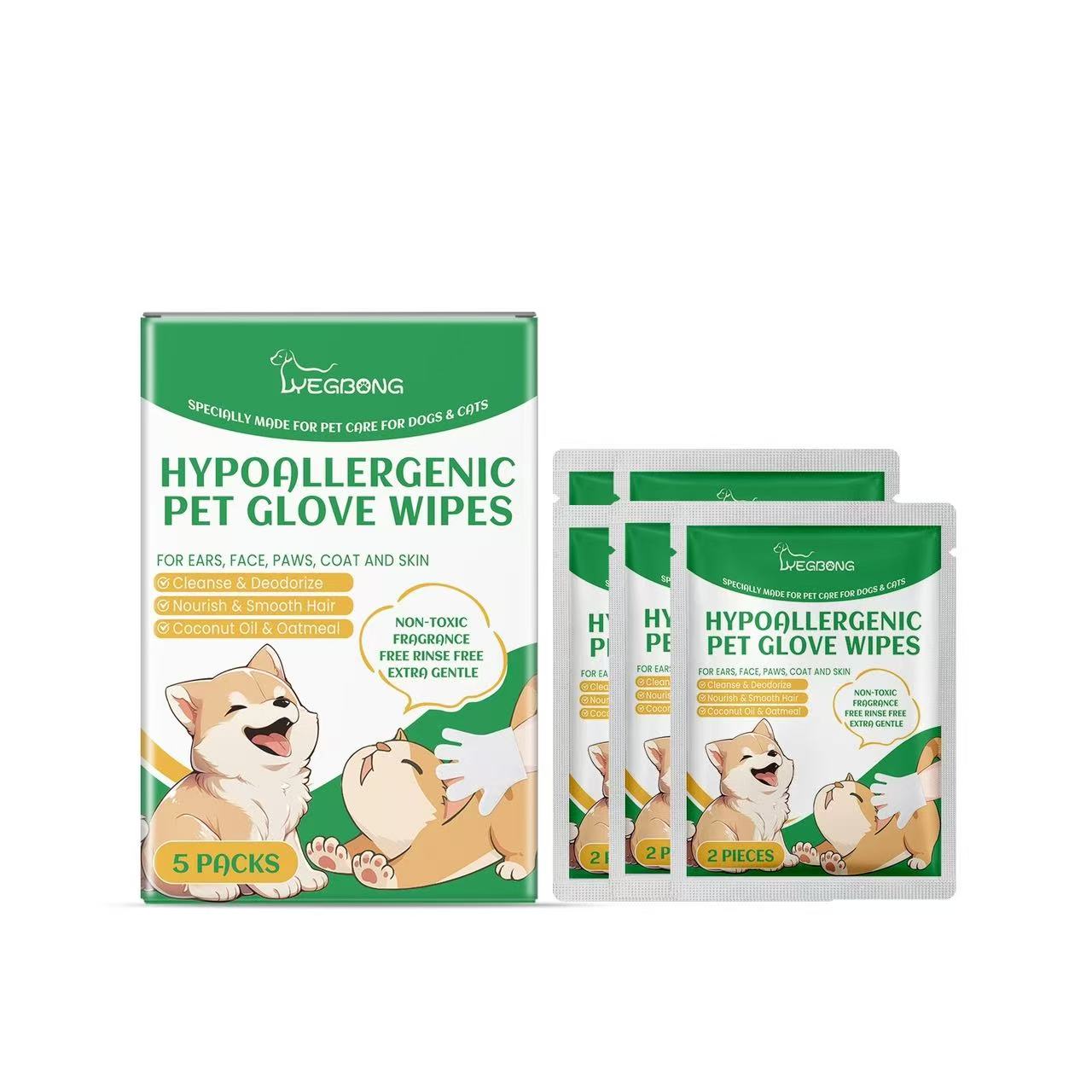 Guantes limpieza para mascotas